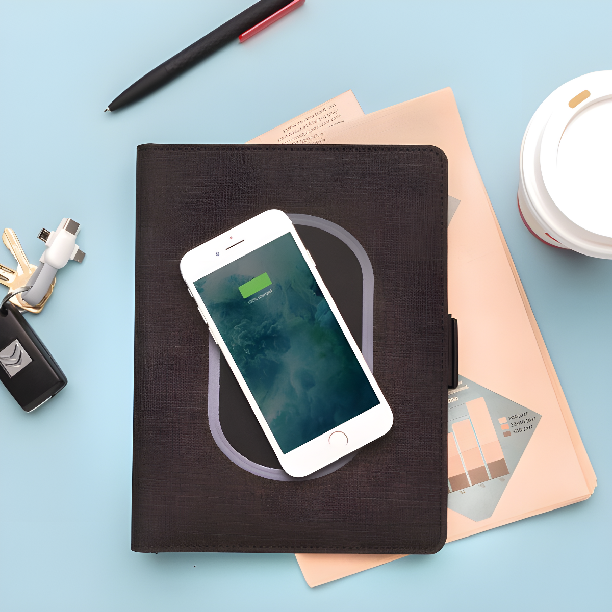 Agenda con Power Bank - Estilo y Eficiencia