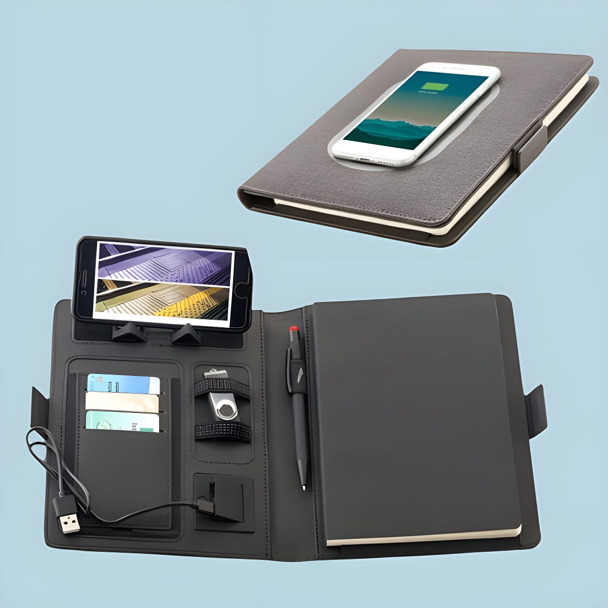 Agenda con Power Bank - Estilo y Eficiencia