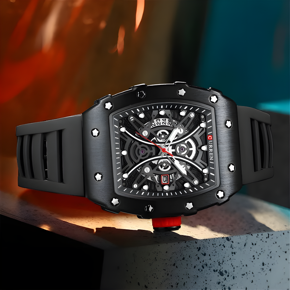 AdventureWatch™ Reloj de Cuarzo Deportivo Cuadrado