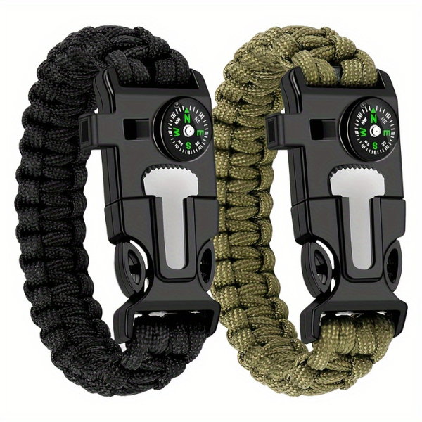 Pulseras de Supervivencia 5 en 1 (Combo x 2 Unds)