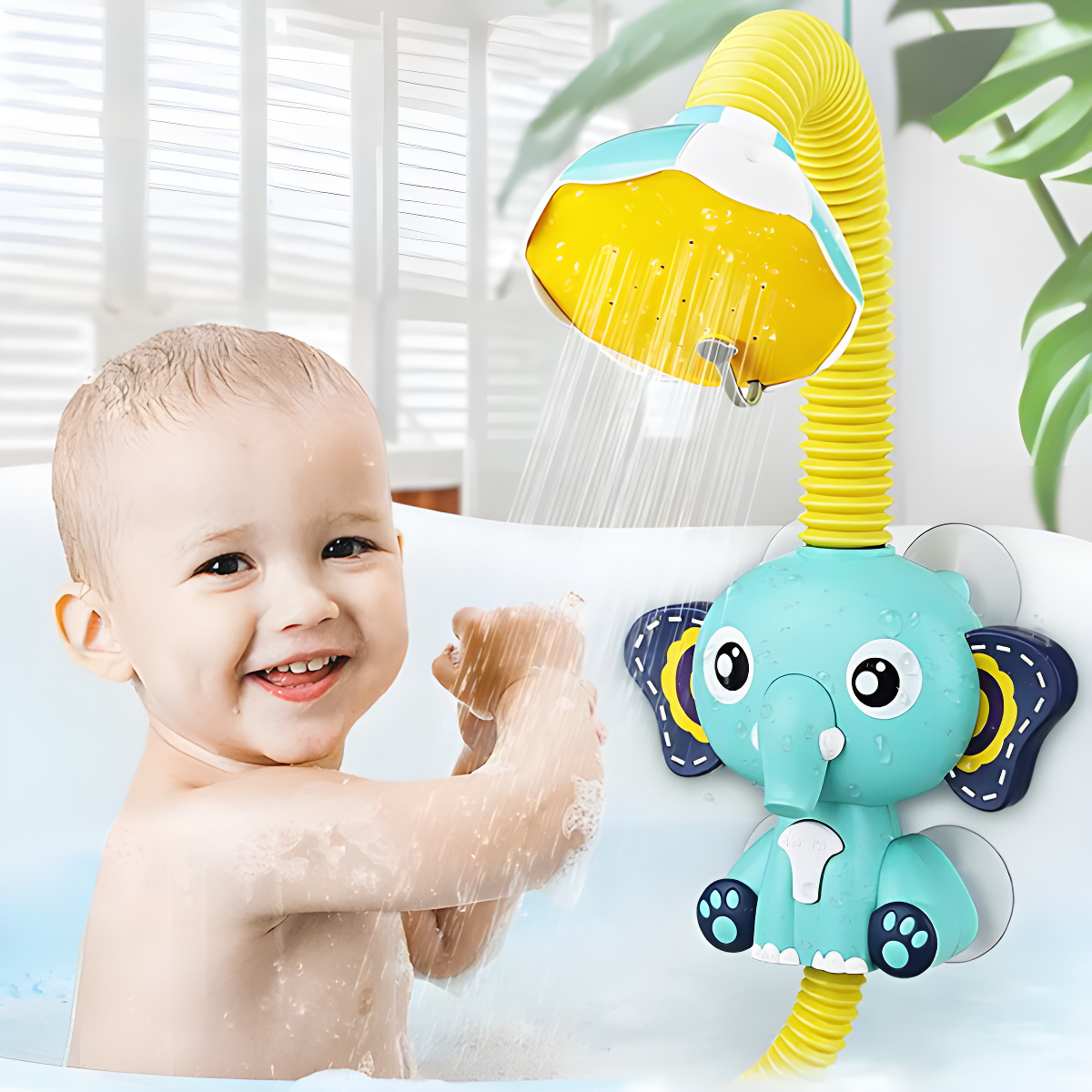 ElephanKids™ Divertida Ducha Eléctrica Para Bañera 🐘💦