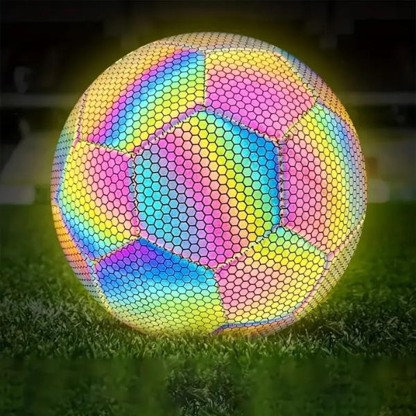 LuminousFut™ Balón de Fútbol Reflectivo ⚽