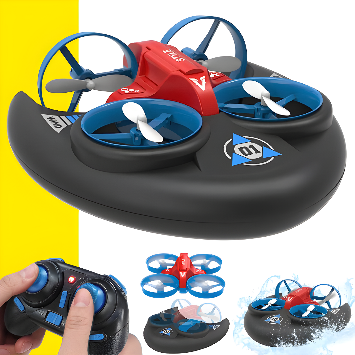 MultiAdventure™ Drone 3 en 1: Agua-Tierra-Aire