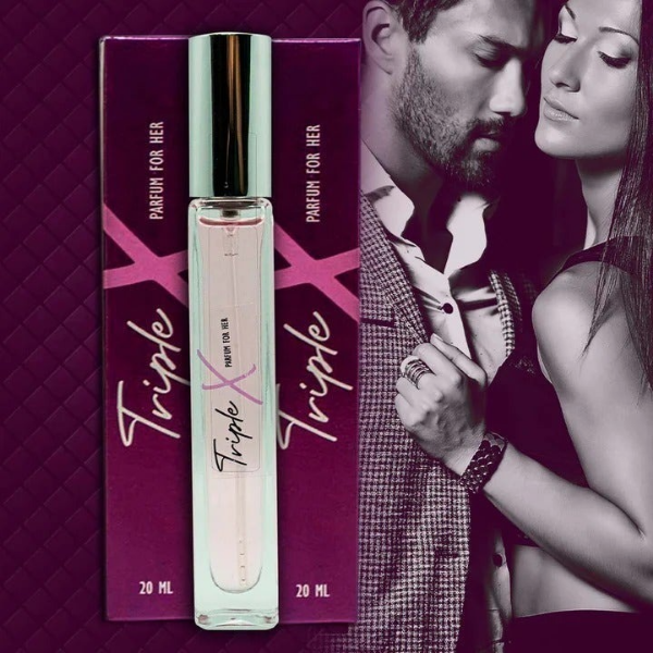 Triple "X" Kit de Seducción con Feromonas (Perfume + Jabón Femenino)