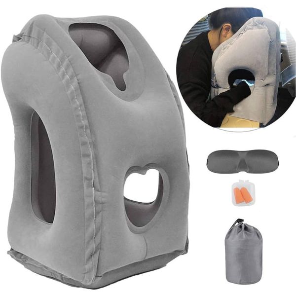 UltraSleep™ Almohada Inflable Para Viajes: Privada/Cómoda