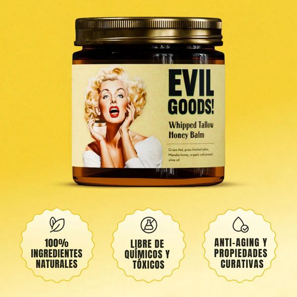 EVIL GOODS® Crema Facial con Sebo de Res