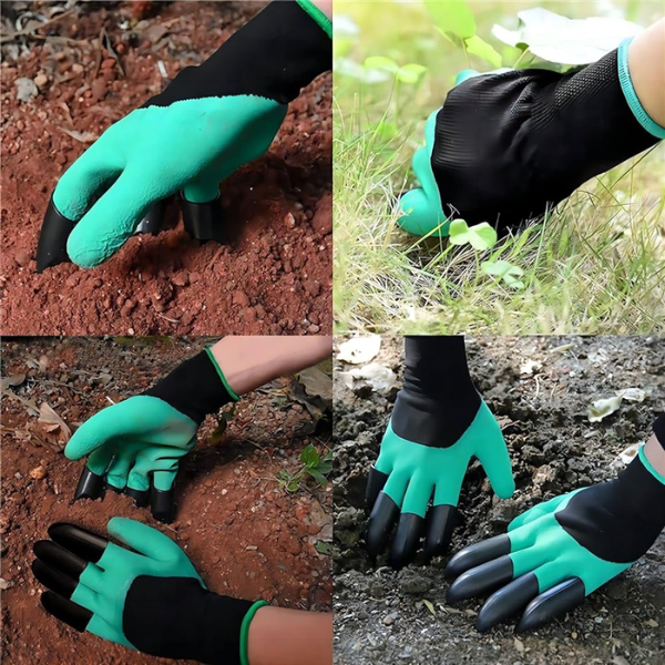 GardenGloves™ - 1 Par de Guantes de Jardinería (4 Garras)