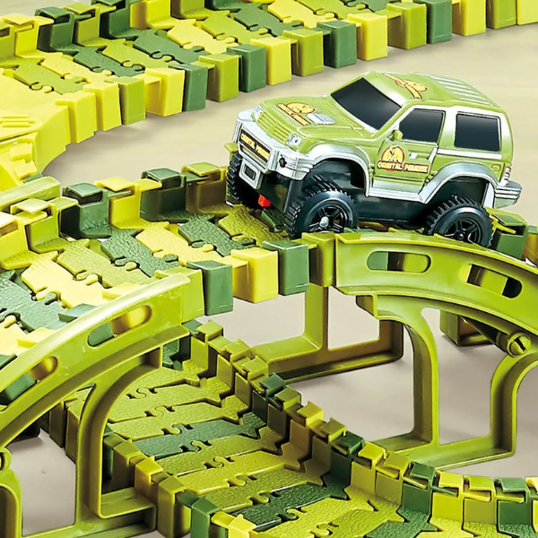 Jurassic Track™ Pista de Carreras Mundo de Dinosaurios (240 pcs) 🦖