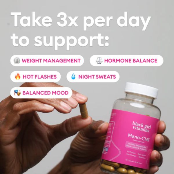 Meno-Chill™ Vitaminas Para Aliviar Síntomas de Menopausia
