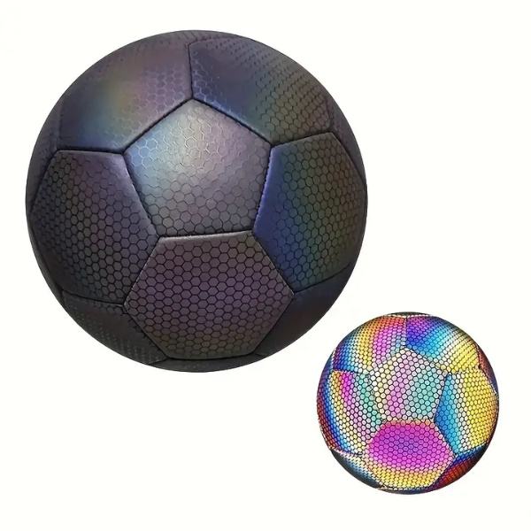 LuminousFut™ Balón de Fútbol Reflectivo ⚽