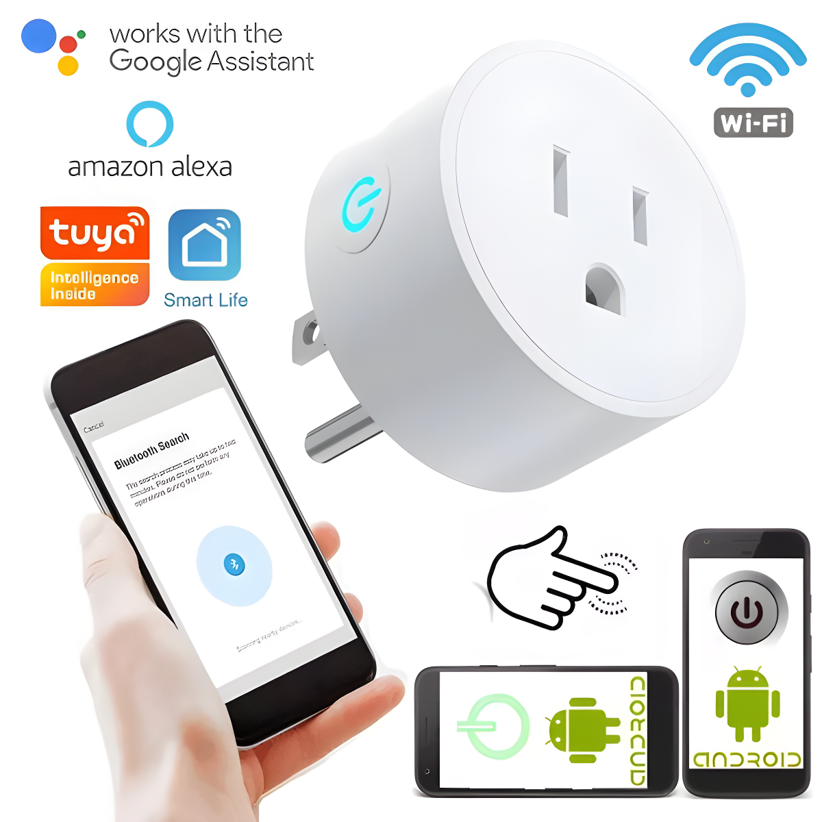 SmartPlug™ Enchufe Inteligente Wifi, Alexa, Google Assistant