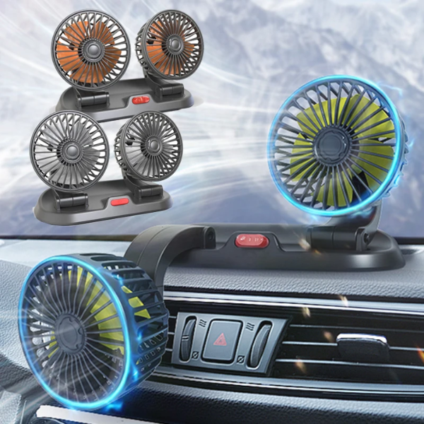 CarFresh™- Ventilador de Doble Cabezal Para Vehículo