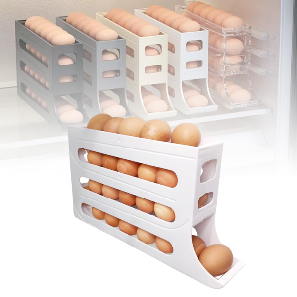 Practi-Egg™ Organizador de Huevos 4 Niveles (30 Puestos)