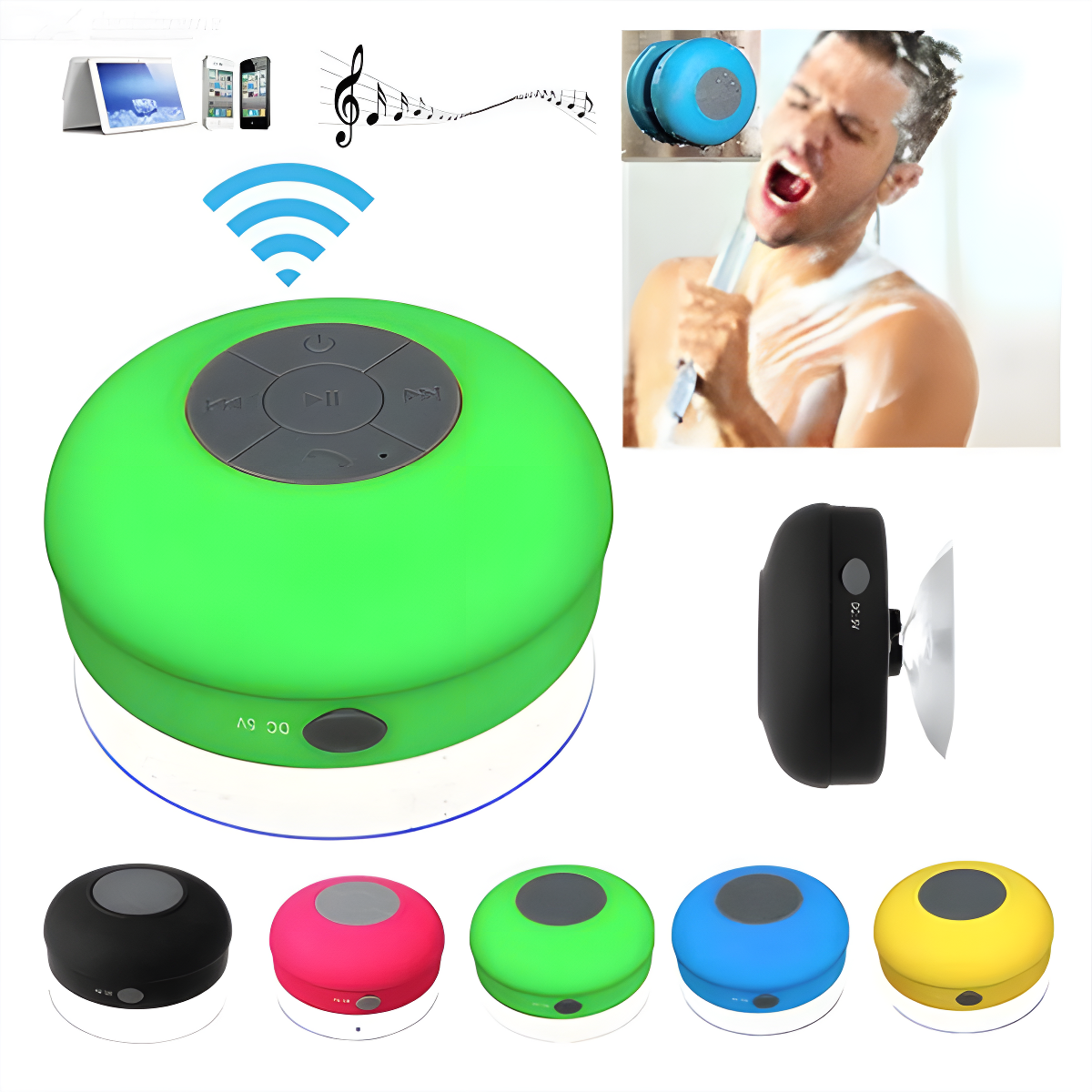 WaterMusic™ Parlante Inalámbrico Con Bluetooth Para Ducha