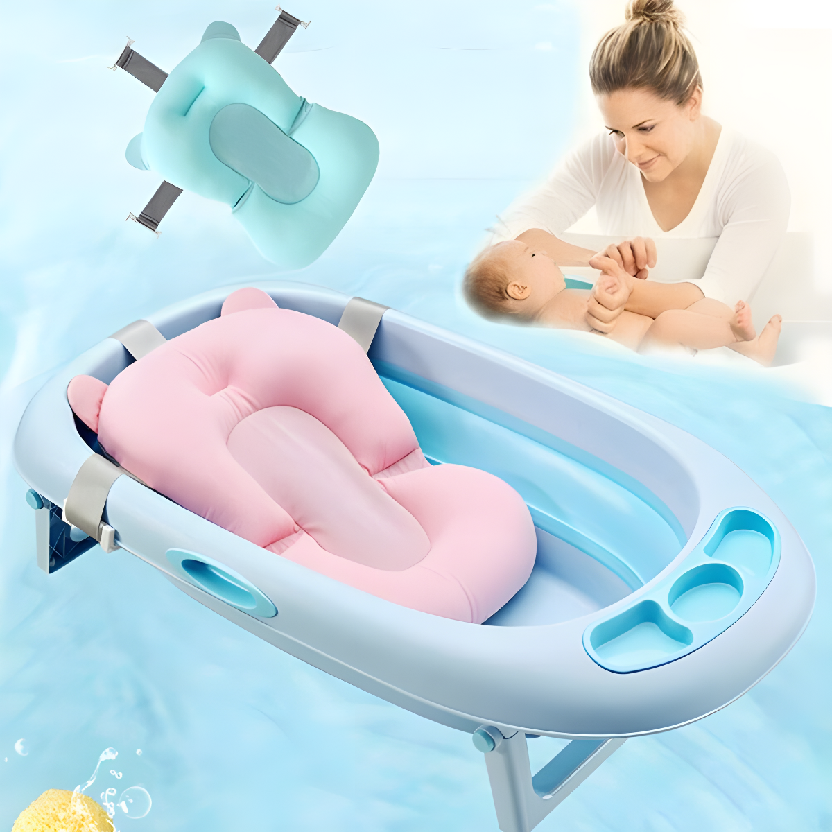 Cushion-Baby™ Almohadilla Antideslizante Para Bañera