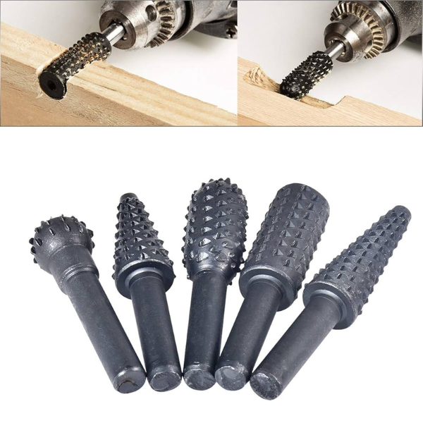 Rotary Files™ Set De Brocas Rotativas Para Tallar Madera (5 Pcs)