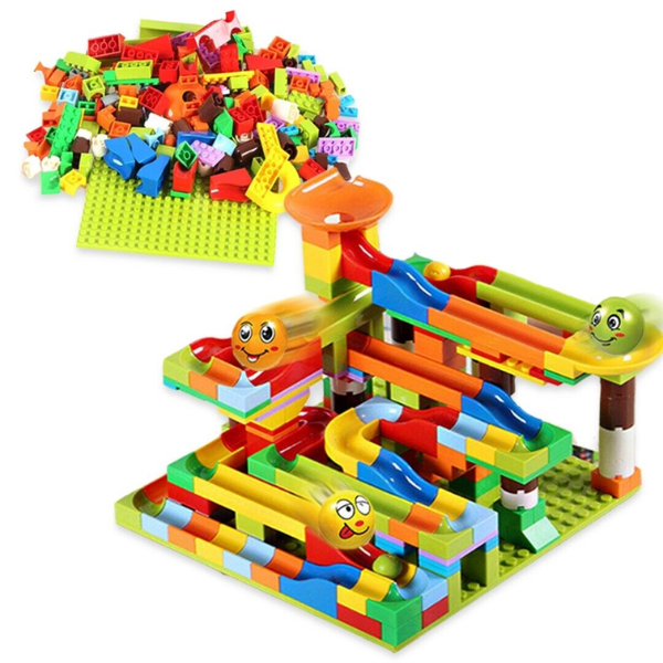 Funny Track™ Pista de Bloques de Construcción 3D (168 Pcs)