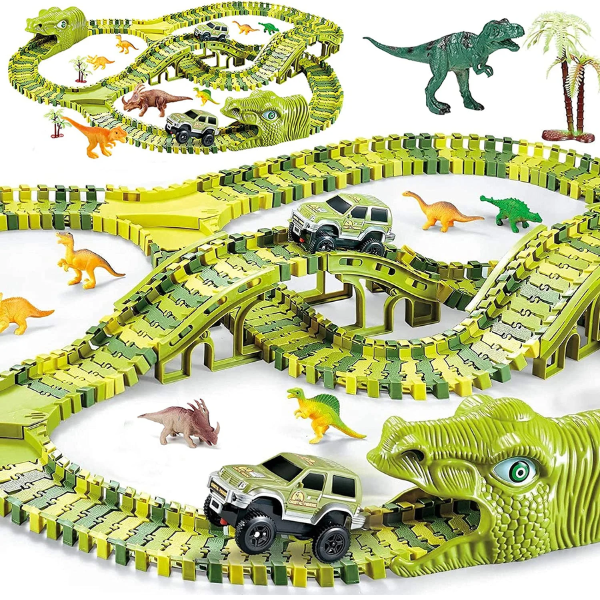 Jurassic Track™ Pista de Carreras Mundo de Dinosaurios (240 pcs) 🦖