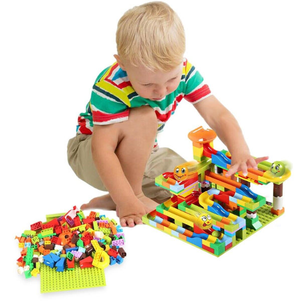 Funny Track™ Pista de Bloques de Construcción 3D (168 Pcs)