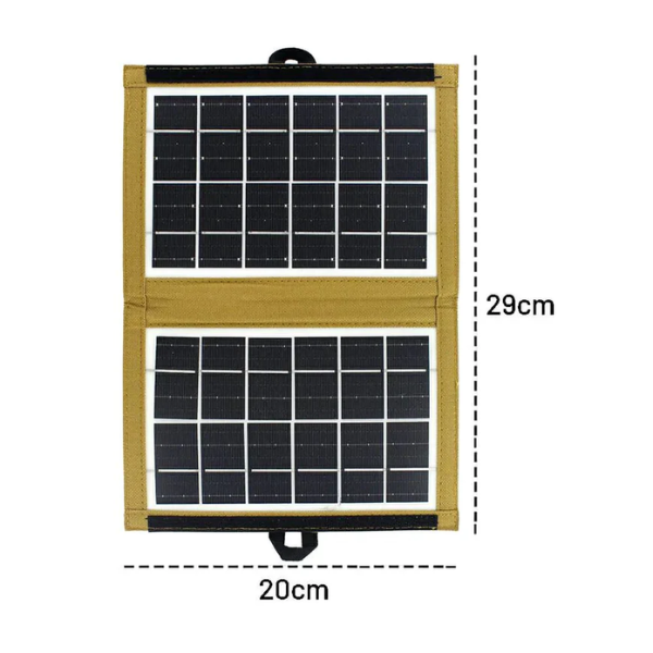 MobilEnergy™ Panel Solar Portátil/Carga Celulares Con Conector USB