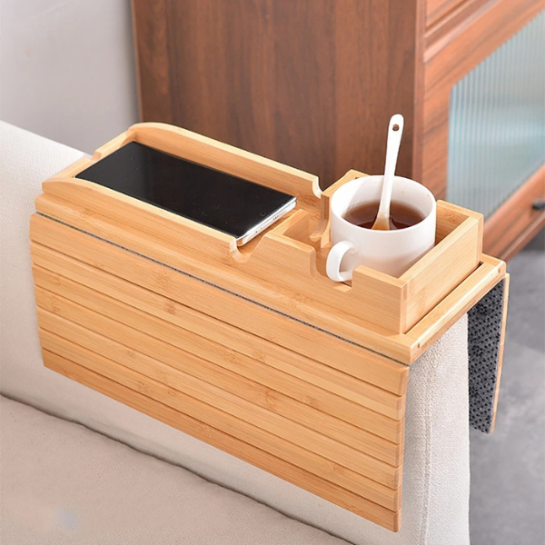 ModernTray™  Soporte de Bambú Antideslizante Para Sofá