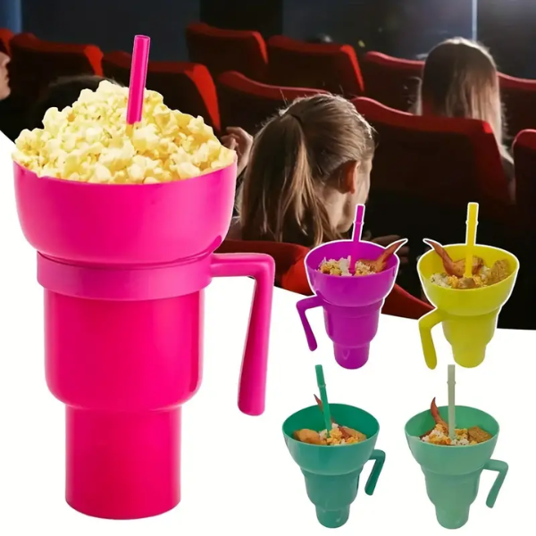 ComboSnack 2 en 1™ -  Vaso Doble Para Tu Comodidad