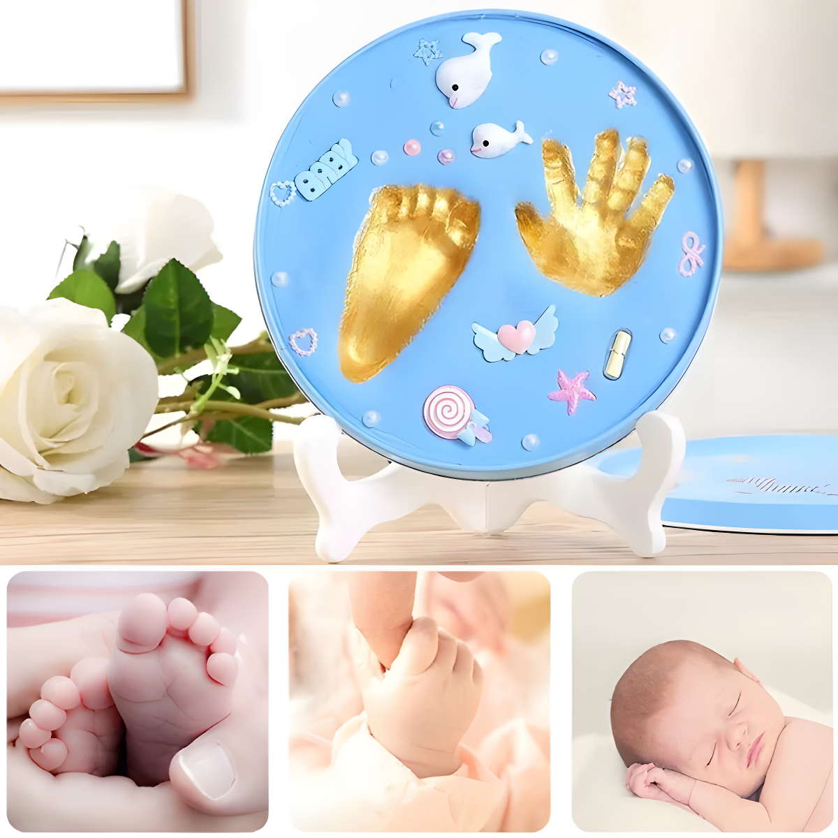 Baby Memories™👶🏻 Kit de Impresión Para Huellas de Bebé