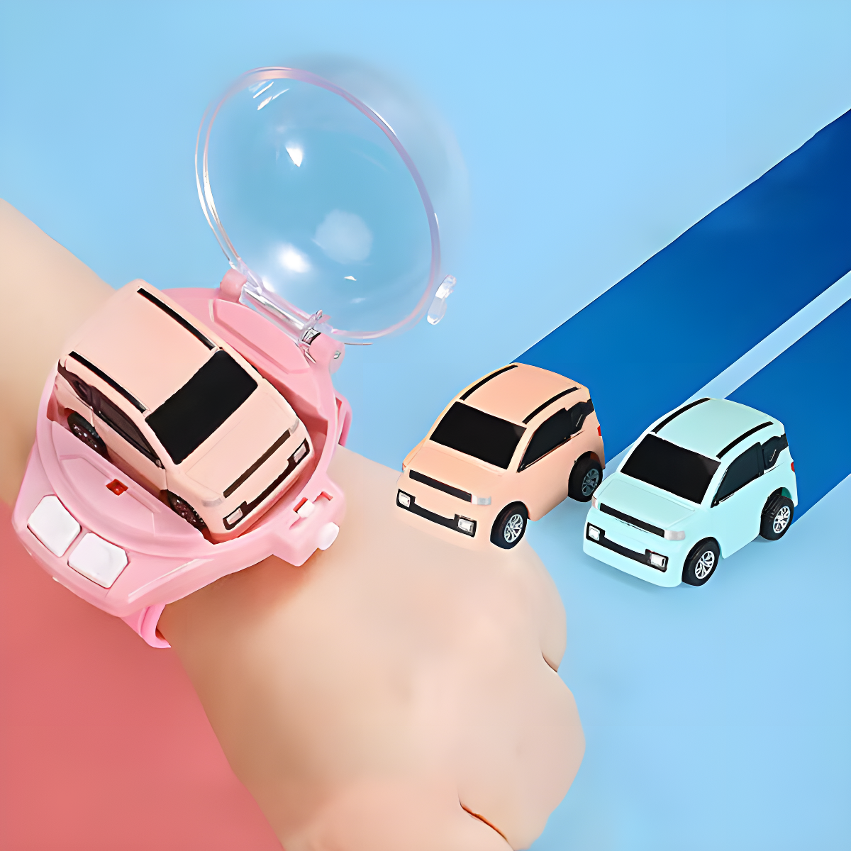 Telecar™  Reloj Con Carro a Control Remoto