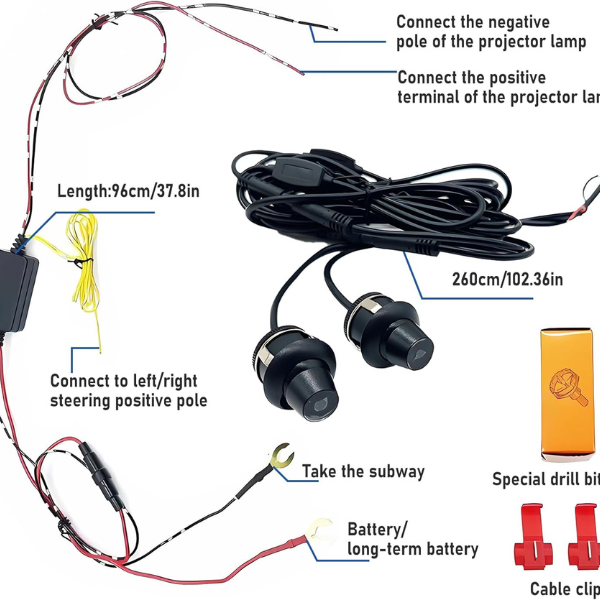 LuxuryCar™ Proyector Led de Alas Para Carro (2 Unds)