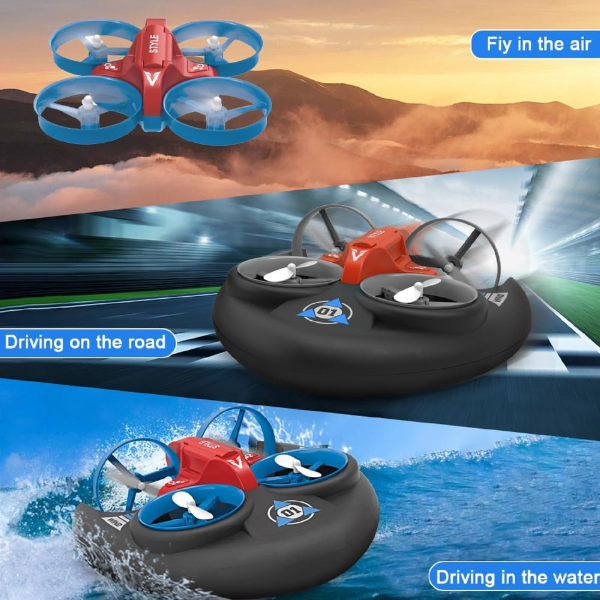 MultiAdventure™ Drone 3 en 1: Agua-Tierra-Aire