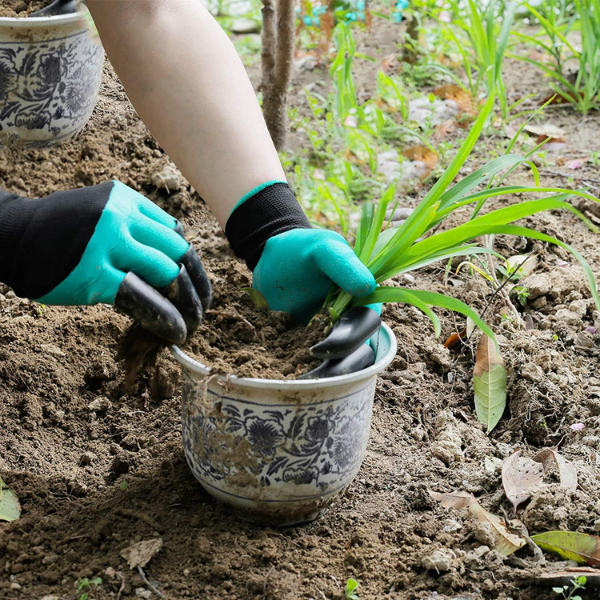 GardenGloves™ - 1 Par de Guantes de Jardinería (4 Garras)