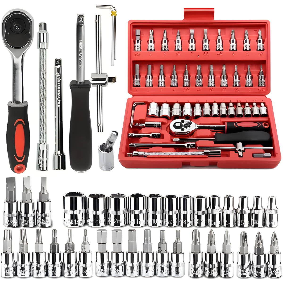 Multi-Wrench™ Kit Llaves de Tubo Para Reparaciones (46 Pcs)