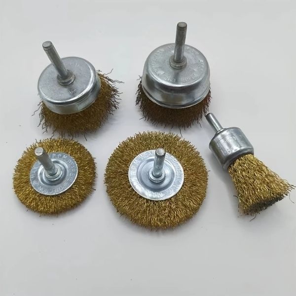 WireBrush™ Set Cepillos de Alambre Para Taladro (5 Pcs) (NO INCLUYE TALADRO)