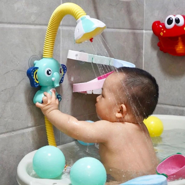 ElephanKids™ Divertida Ducha Eléctrica Para Bañera 🐘💦