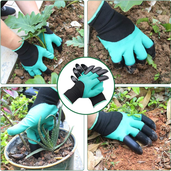 GardenGloves™ - 1 Par de Guantes de Jardinería (4 Garras)