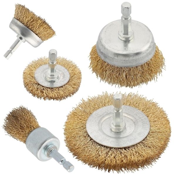 WireBrush™ Set Cepillos de Alambre Para Taladro (5 Pcs) (NO INCLUYE TALADRO)
