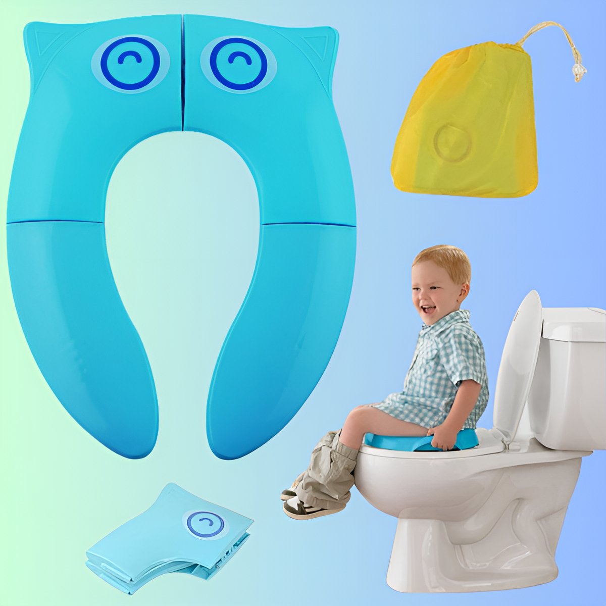 PottyKids™ Protector de Inodoro Plegable Para Niños