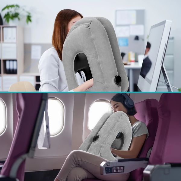 UltraSleep™ Almohada Inflable Para Viajes: Privada/Cómoda