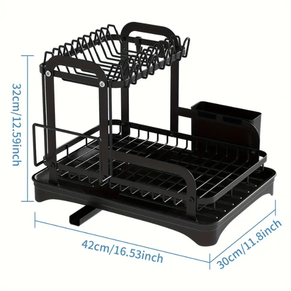 Escurridor De Platos Plegable Con Desagüe