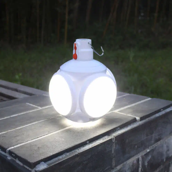 Lámpara con Carga Solar - Plegable y Portátil