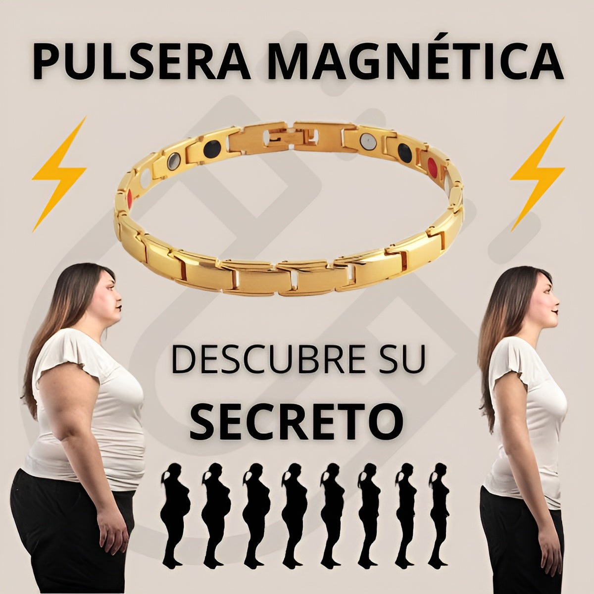 Pulsera Magnética de Drenaje Linfático