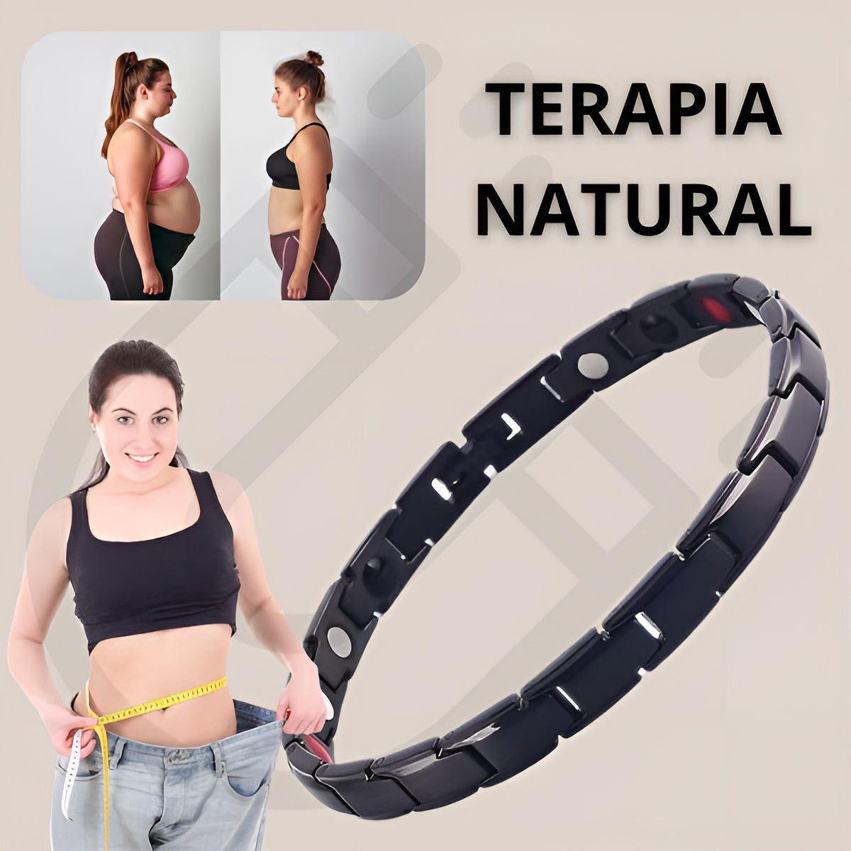 Pulsera Magnética de Drenaje Linfático