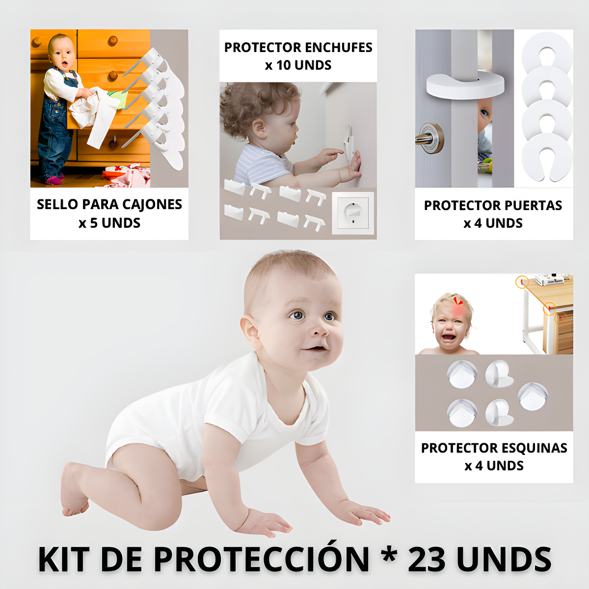 BabyCare™ Kit de Protección Para Bebés * 23 Unds