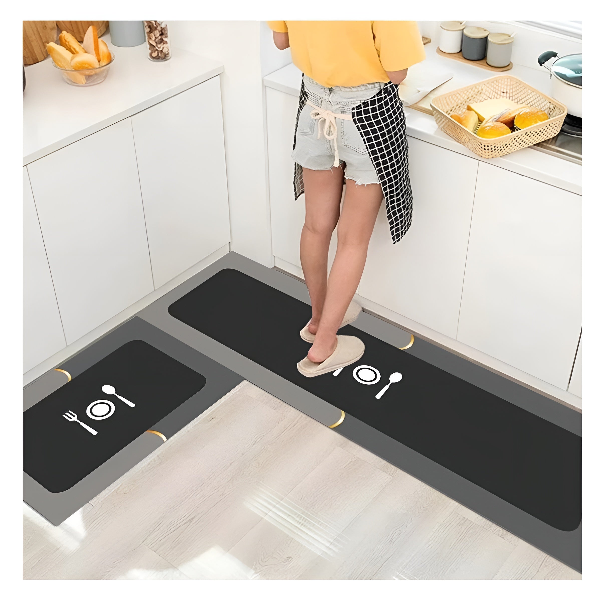 Anti-Slips™ Kit de 2 Tapetes Antideslizantes/Absorbentes