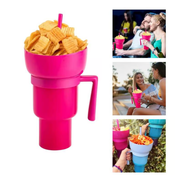 ComboSnack 2 en 1™ -  Vaso Doble Para Tu Comodidad