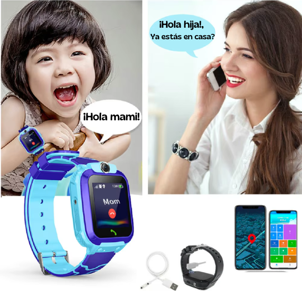 SafeKids™ Reloj Inteligente Para Niños Con GPS ⌚