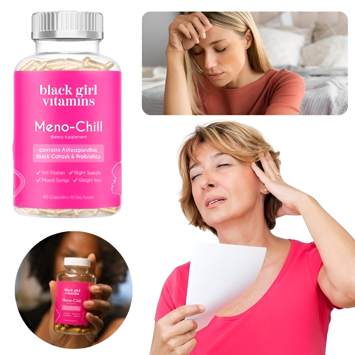Meno-Chill™ Vitaminas Para Aliviar Síntomas de Menopausia