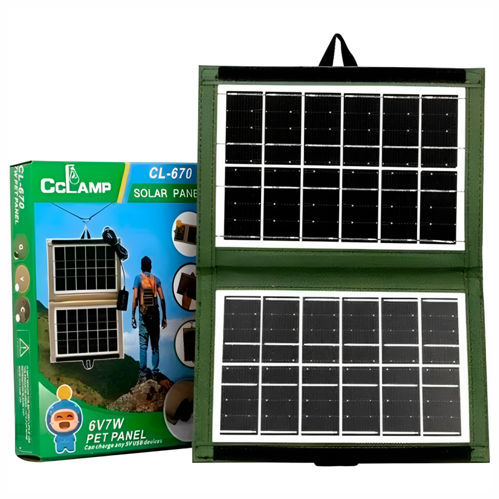 Panel Solar Portátil Para Camping Cl670