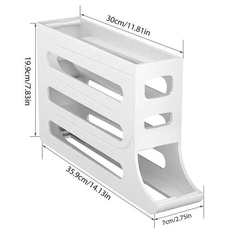 Practi-Egg™ Organizador de Huevos 4 Niveles (30 Puestos)