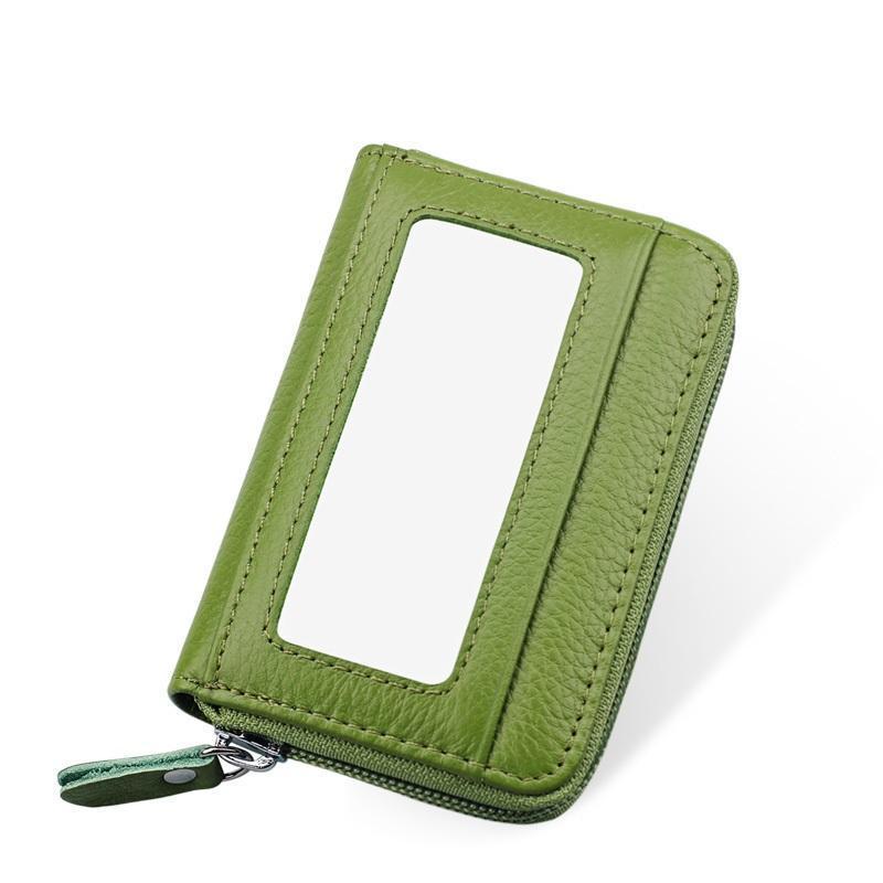 RFID Genuine Leather Card Holder